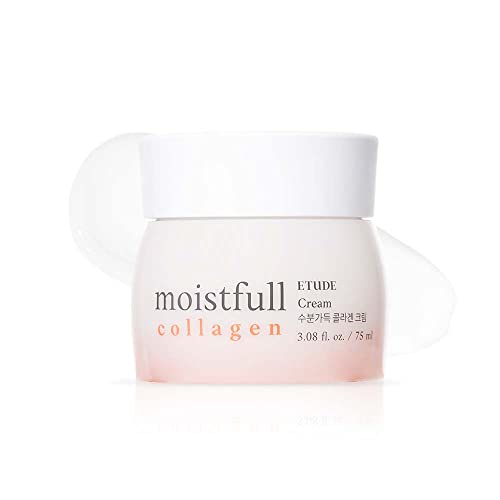 ETUDE Moistfull Collagen Cream (75ml) | Collagen Water Delivers Hydration To Make Your Skin Bouncy & Dewy | Soft And Adhering