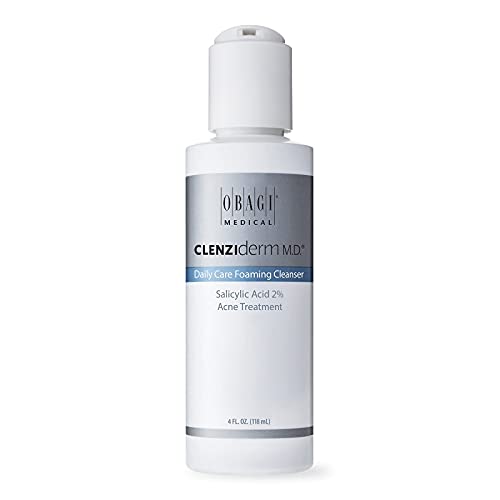 Obagi CLENZIderm M.D. Daily Care Foaming Acne Face Wash with 2% BHA Salicylic Acid and Menthol