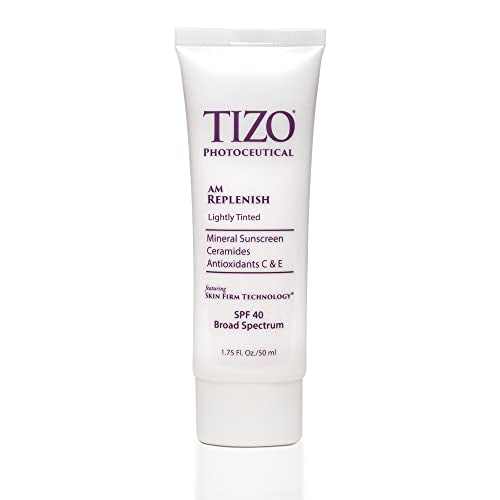 TIZO Photoceutical AM Replenish Lightly Tinted,  SPF 40, 1.75 Fl Oz