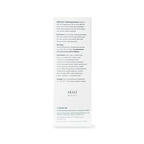 Obagi Medical 360 Exfoliating Cleanser, 5.1 Fl Oz