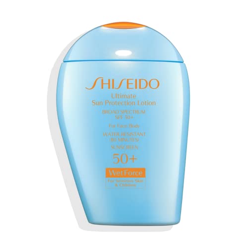 Shiseido Ultimate Sun Protection Lotion - 100 mL - Broad-Spectrum SPF 50+ For Sensitive Skin & Children - All Skin Types