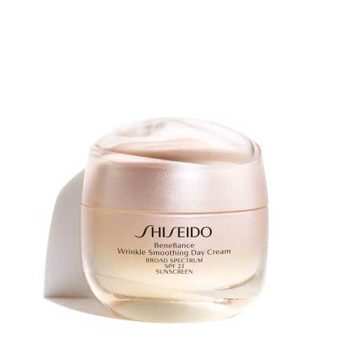 Shiseido Benefiance Wrinkle Smoothing Day Cream - 50 mL - Broad-Spectrum SPF 23 Anti-Aging Moisturizer - Visibly Corrects Wrinkles