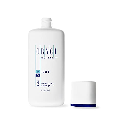 Obagi Nu-Derm Face Toner, Alcohol Free Toner with Witch Hazel and Aloe Vera for Oily Skin or Dry Skin Types 6.7 Fl Oz