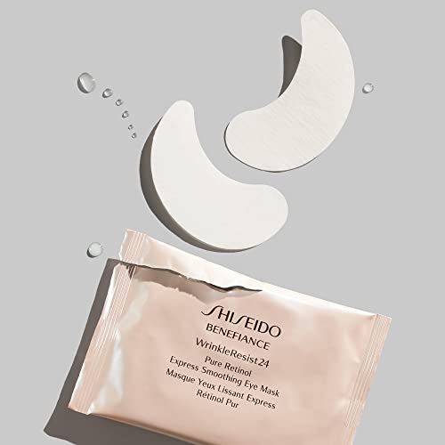 Shiseido Benefiance WrinkleResist24 Pure Retinol Express Smoothing Anti-Aging Eye Mask, 12 Counts of 2 Eye Masks