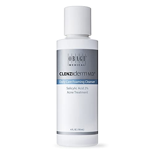 Obagi CLENZIderm M.D. Daily Care Foaming Acne Face Wash with 2% BHA Salicylic Acid and Menthol