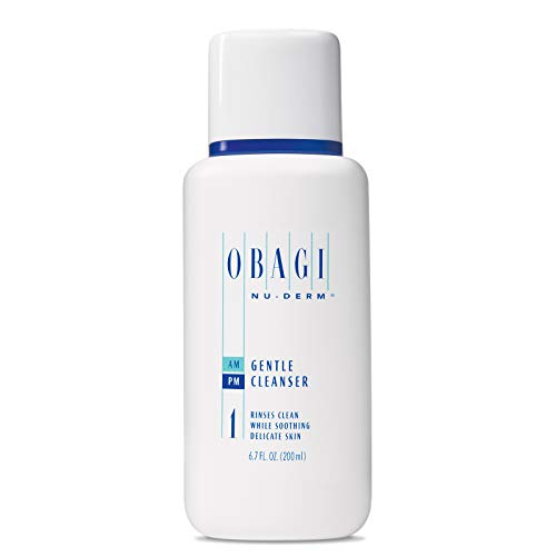 Obagi Nu-Derm Gentle Face Cleanser for Normal to Dry Skin Daily Facial Cleanser Gently Removes Dirt, Oil, Makeup, and impurities, 6.7 Fl Oz.