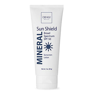 Obagi Medical Sun Shield Mineral Broad Spectrum SPF 50 Sunscreen, 3 Oz Pack of 1