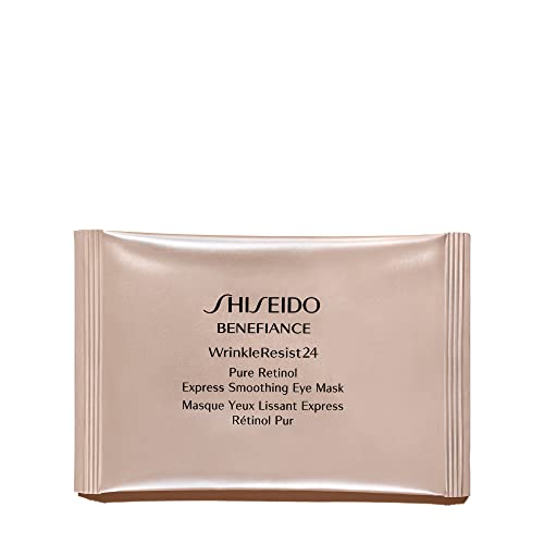 Shiseido Benefiance WrinkleResist24 Pure Retinol Express Smoothing Anti-Aging Eye Mask, 12 Counts of 2 Eye Masks