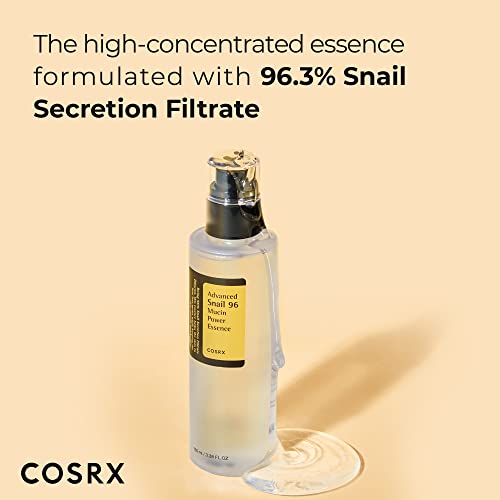 COSRX Snail Mucin 96% Power Repairing Hydrating Serum for Face with Snail Secretion Essence ( 100ml)