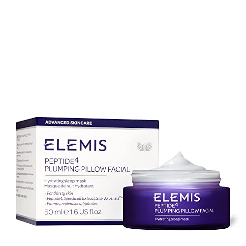 ELEMIS Peptide4 Plumping Pillow Facial Cooling Gel Overnight Mask (1.7 Fl Oz)