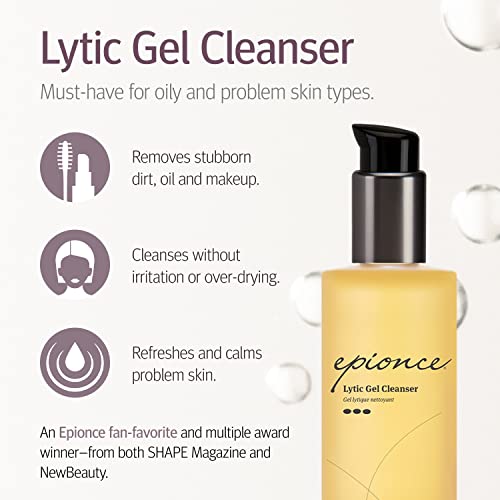 Epionce Lytic Gel Cleanser, Face Wash for Oily and Acne Prone Skin , Cleanser for Oily Skin Face Wash