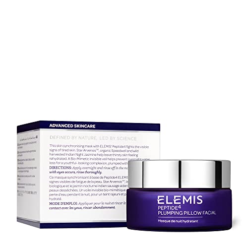 ELEMIS Peptide4 Plumping Pillow Facial Cooling Gel Overnight Mask (1.7 Fl Oz)