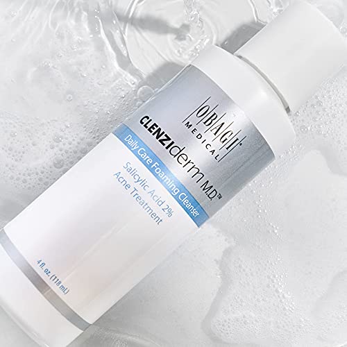 Obagi CLENZIderm M.D. Daily Care Foaming Acne Face Wash with 2% BHA Salicylic Acid and Menthol