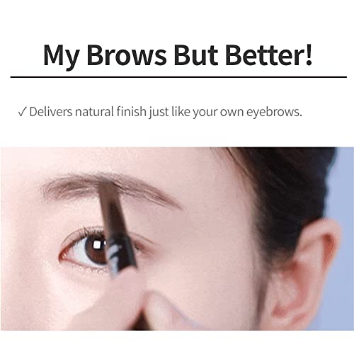 ETUDE Drawing Eye Brow #3 Brown 21AD | Long Lasting Eyebrow Pencil for Soft Textured Natural Daily Look Eyebrow Makeup | K-beauty