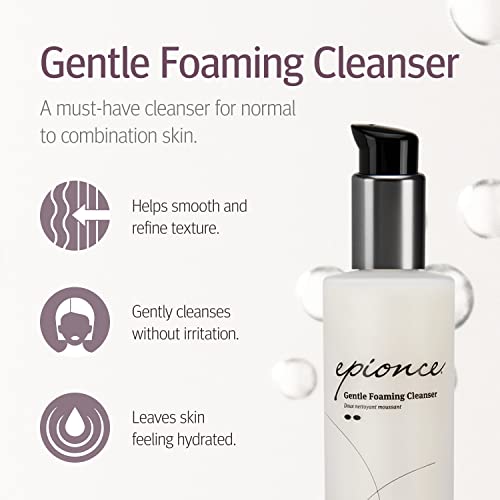 Epionce Gentle Foaming Cleanser, Hydrating Cleanser and Face Wash For Normal and Combination Skin, 6 oz