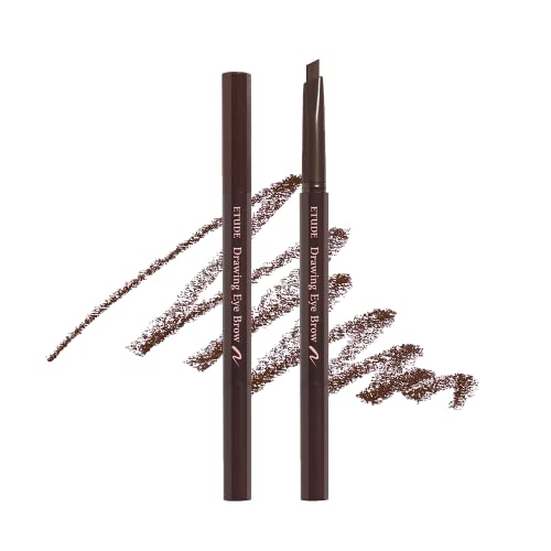 ETUDE Drawing Eye Brow #3 Brown 21AD | Long Lasting Eyebrow Pencil for Soft Textured Natural Daily Look Eyebrow Makeup | K-beauty