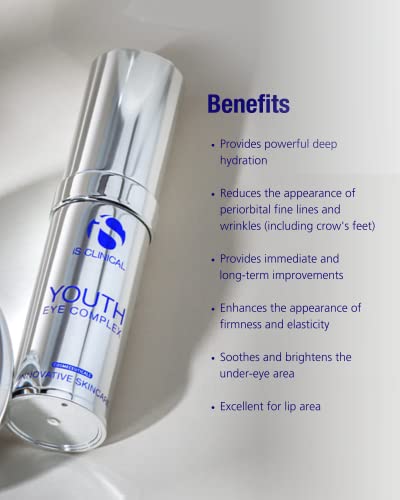 iS CLINICAL Youth Eye Complex, Anti-Aging Brightening Under Eye Cream, Reduces Puffiness