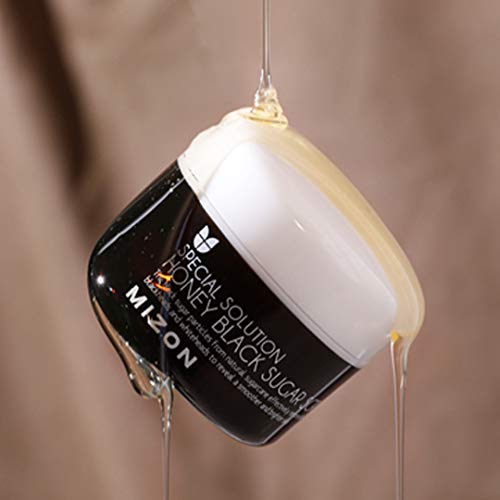 MIZON Honey Black Sugar Exfoliating  Scrub for Silky Skin, Moisturizing for Soft Skin, Removes Skin Cells.