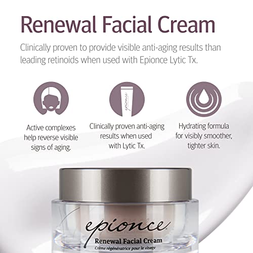 Epionce Renewal Facial Cream Anti Aging Cream and Facial Moisturizer, Hydrating Face Cream for Dry and Sensitive Skin, Day and Night Cream