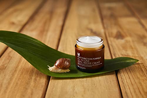 MIZON Snail Repair Cream Face Moisturizer with Snail Mucin Extract, All in One Recovery Cream