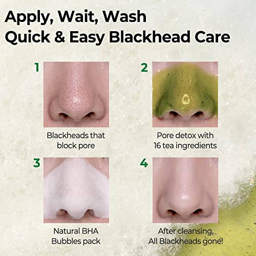 SOME BY MI Bye Bye Blackhead 30 Days Miracle Green Tea Tox Bubble Cleanser  4.23 Oz,