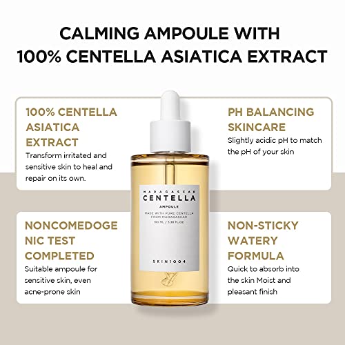 SKIN1004 Madagascar Centella Asiatica Ampoule Facial Serum 3.38 fl.oz(100ml)